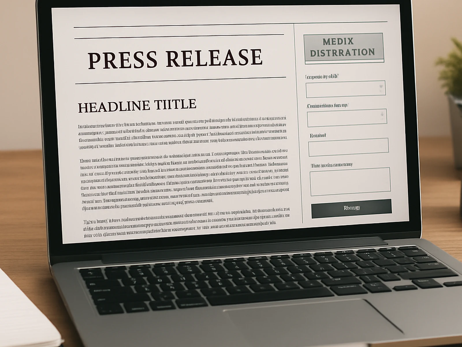 Press Releases & PR Copy